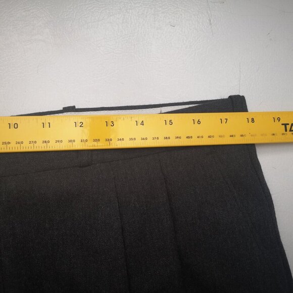 Cricketeer Elite Men's 100% Wool Made in Canada Charcoal Pleated Front Pants - Picture 8 of 11